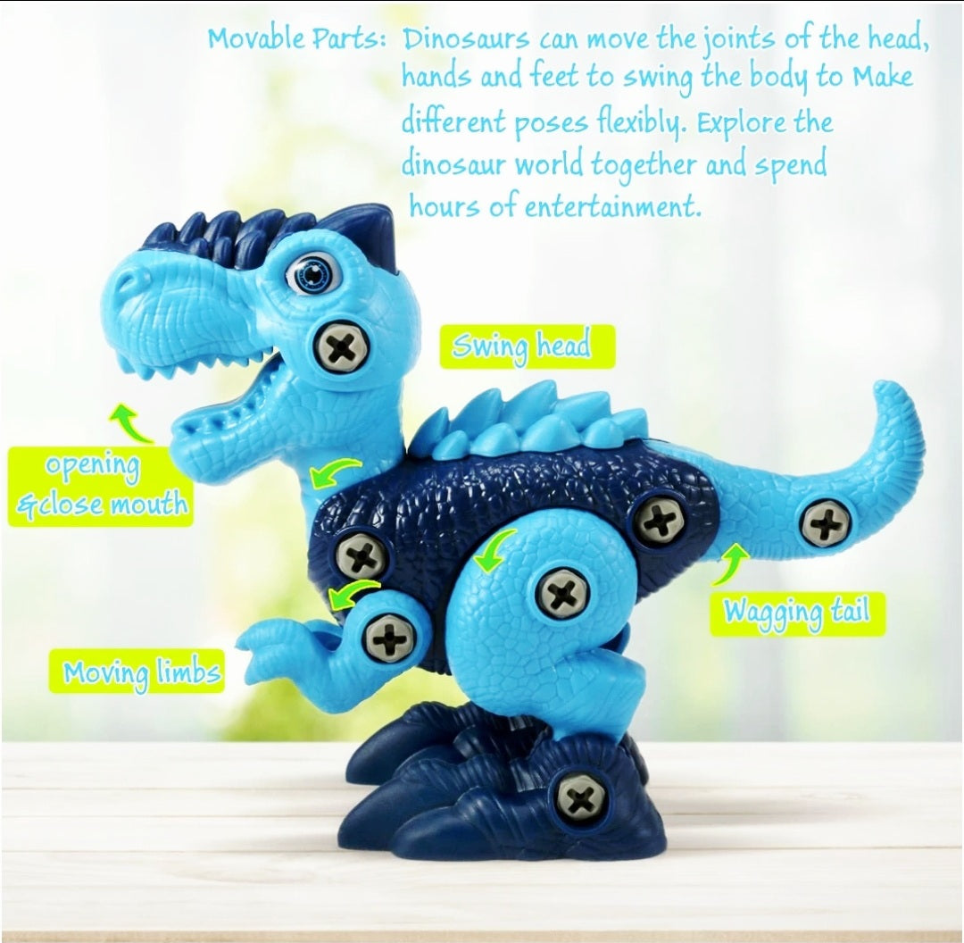 NIB *Leonmake: DINOSAUR Building - Take Apart for Kids STEM 3-Pack Toys (Ages 3-5)