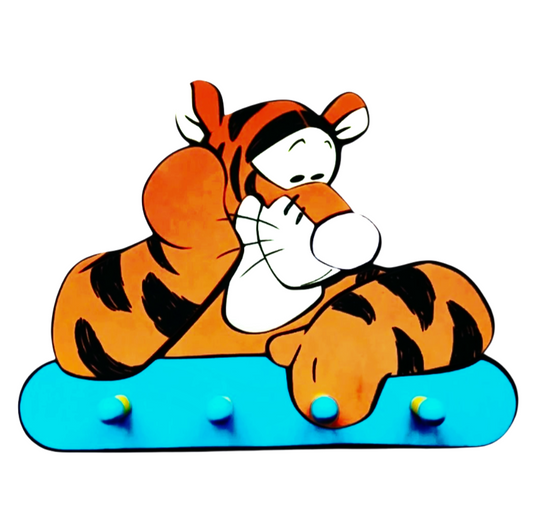 NIB *Disney "TIGGER" Fun Foam Wall 4-Hook Hanger Press Prints #46111