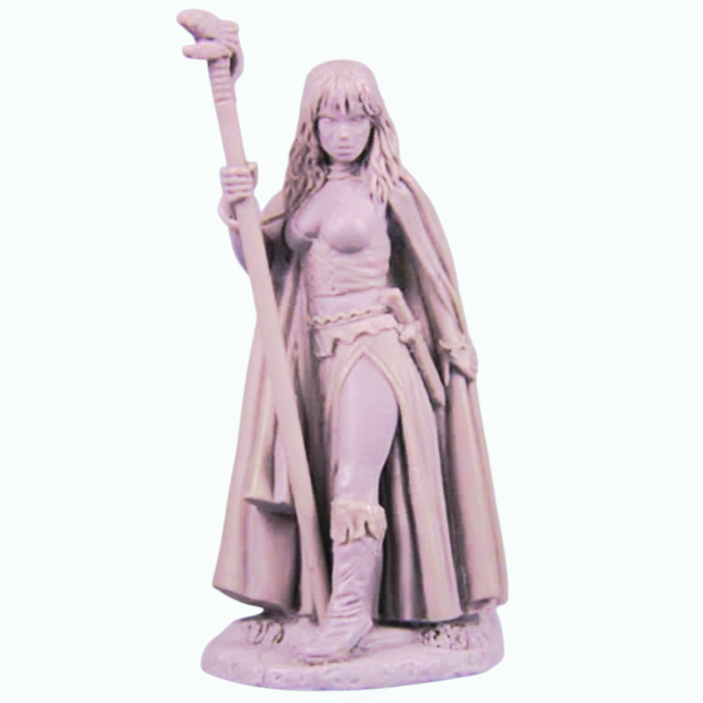 NIB *Dark Sword Miniatures DSM-1168 Evil Female Mage w/ Scepter Pewter Figure