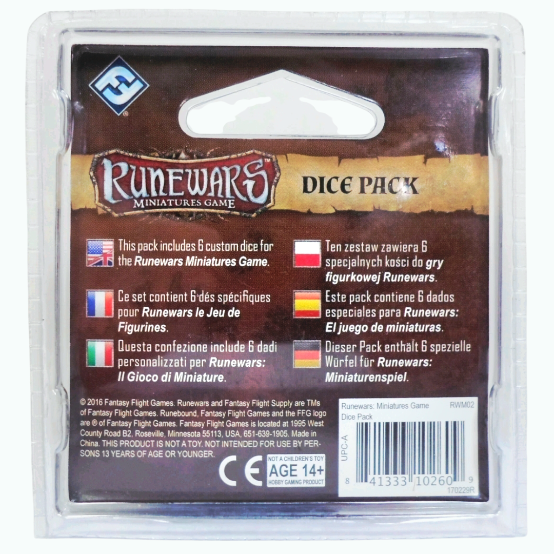 NIP *RuneWars Dice Pack Set / Fantasy Flight Game (2016)