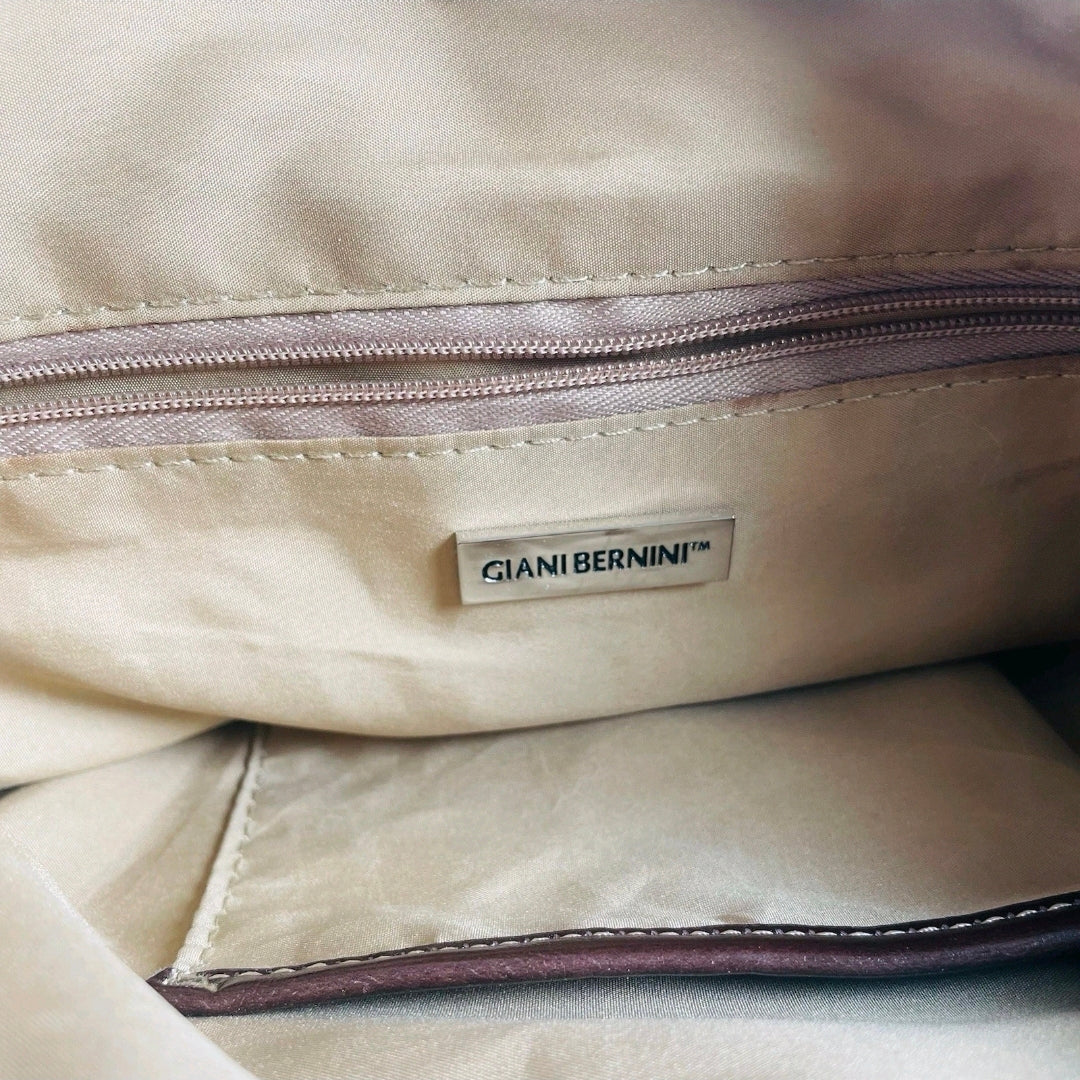 Giani Bernini *Crossbody Signature Circle Bag Taupe 9 Pockets