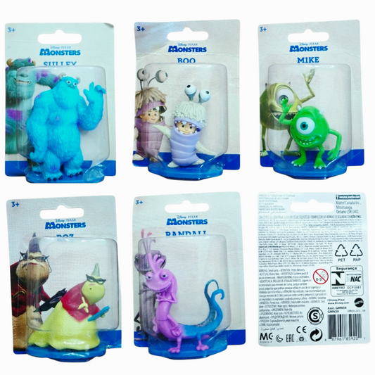 NIP *Five (5) Mattel Disney/Pixar Monsters, Inc. Micro Collection Action Figures