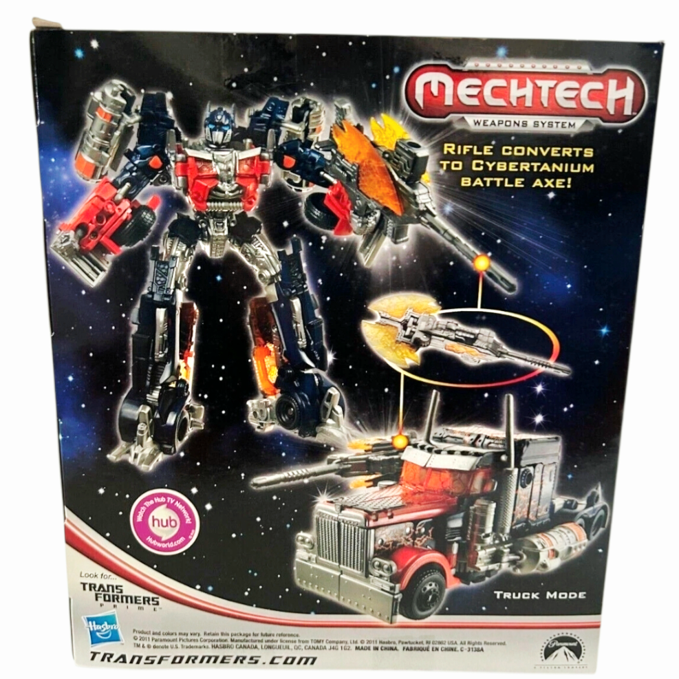 NIB *Transformers: Dark of the Moon MechTech Voyager Class Fireburst Optimus Prime
