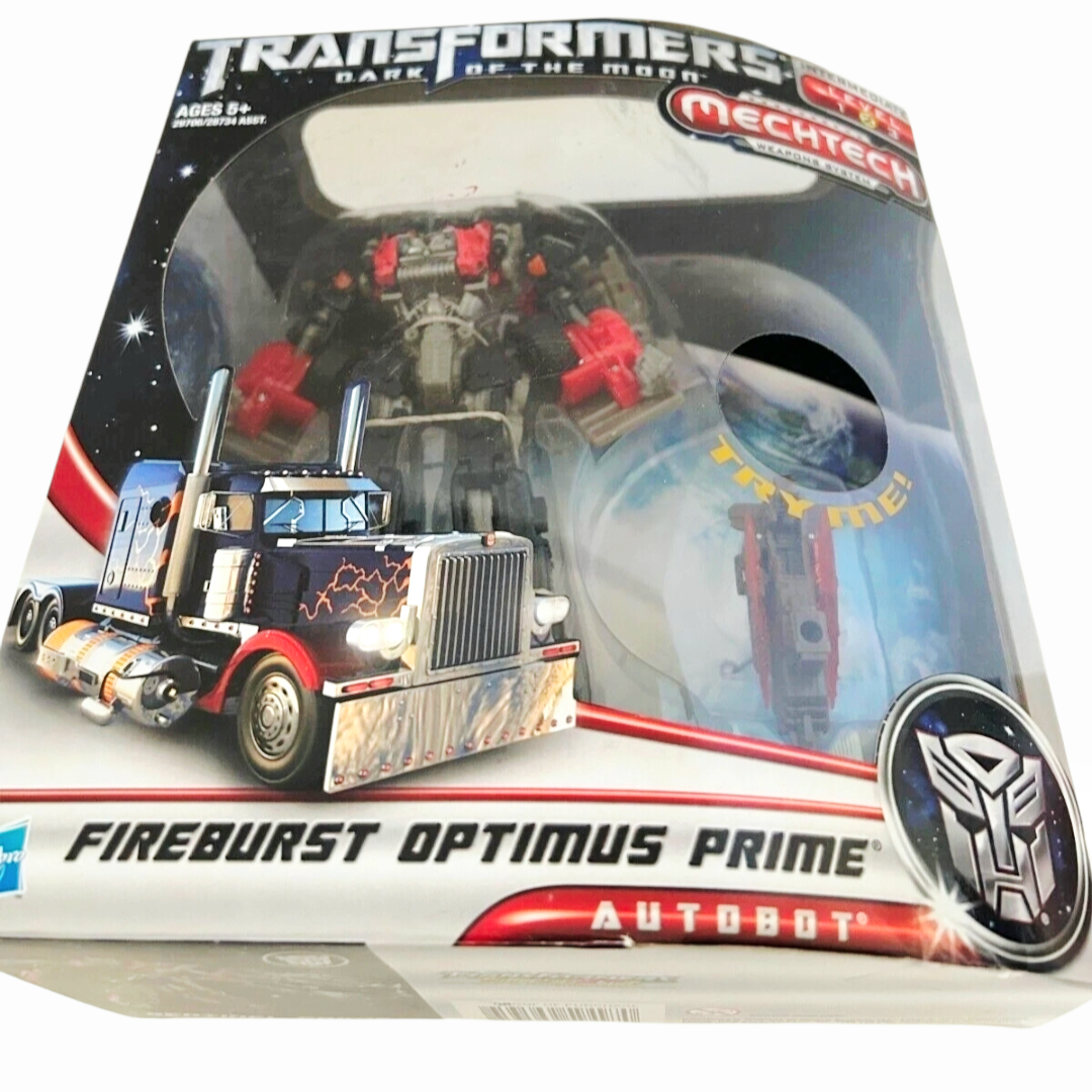 NIB *Transformers: Dark of the Moon MechTech Voyager Class Fireburst Optimus Prime