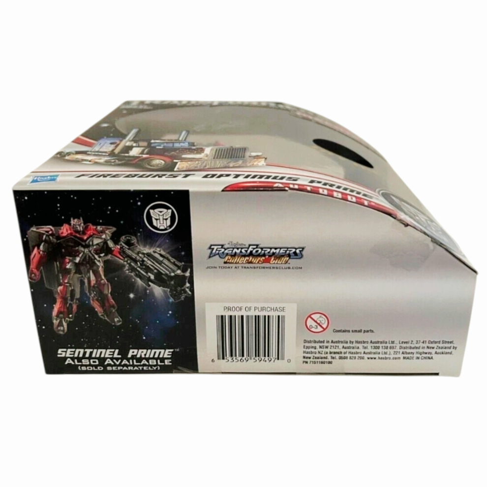 NIB *Transformers: Dark of the Moon MechTech Voyager Class Fireburst Optimus Prime
