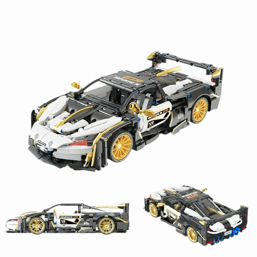 NIB *TUOMU Platinum McLaren GTR RaceCar Building Set Model T1004
