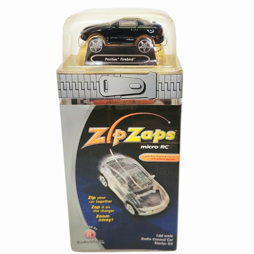 NIB *Zip Zaps Micro RC Pontiac Firebird RARE (2003) Radio Shack B-146 Black Car