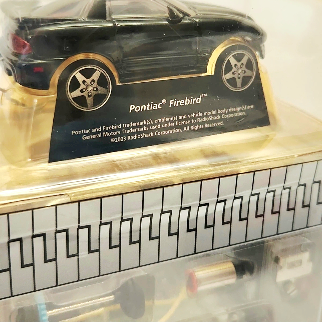 NIB *Zip Zaps Micro RC Pontiac Firebird RARE (2003) Radio Shack B-146 Black Car