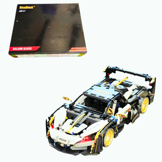 NIB *TUOMU Platinum McLaren GTR RaceCar Building Set Model T1004