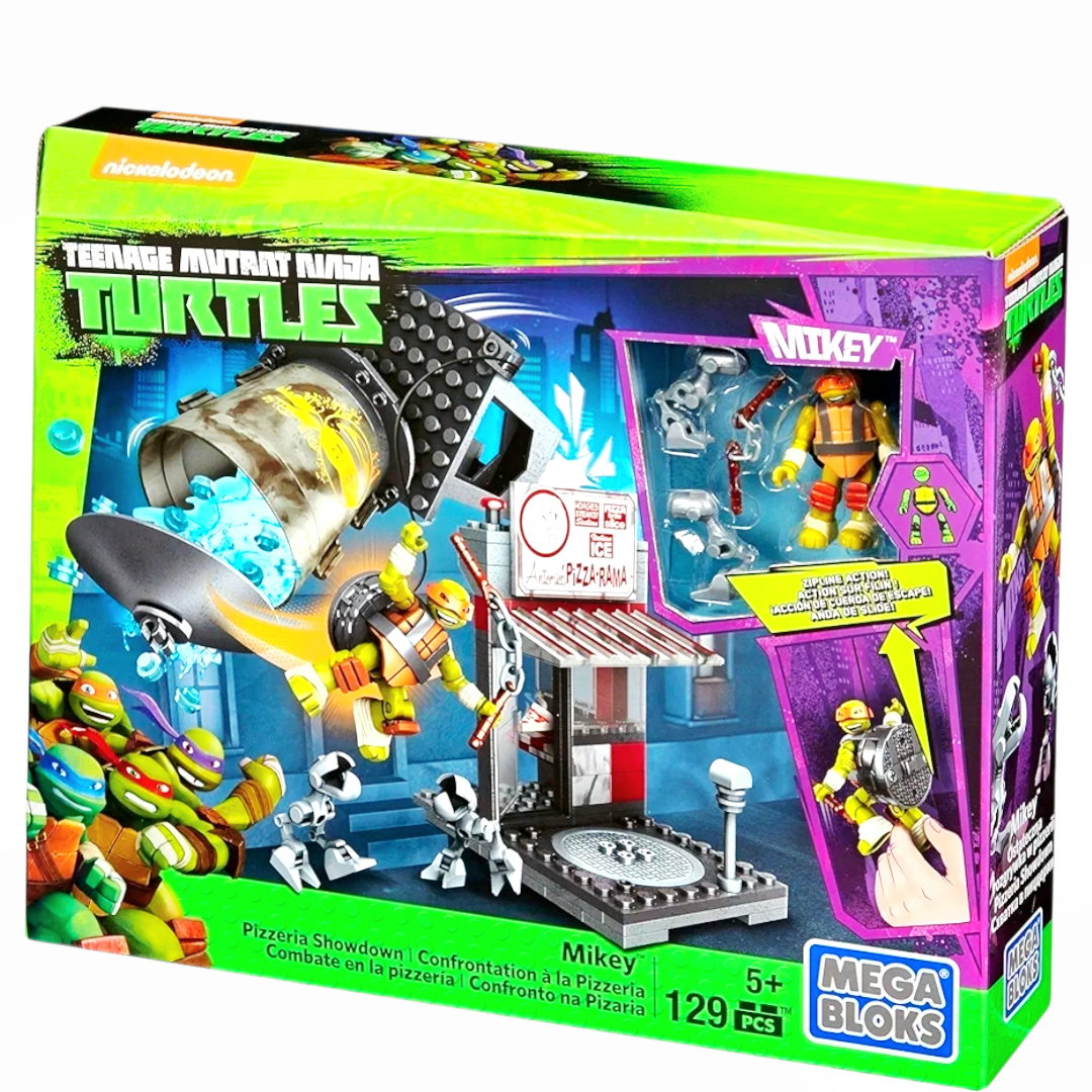 NIP *Mega Bloks Teenage Mutant Ninja Turtles "Mikey Pizzeria Showdown" 129pc