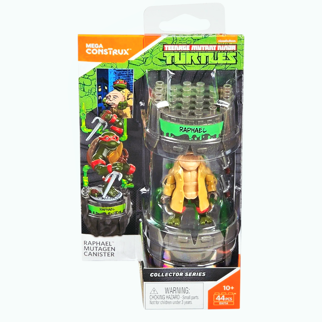 NIP *Mega Construx TMNT Classic Series "Raphael" Mutagen Canister