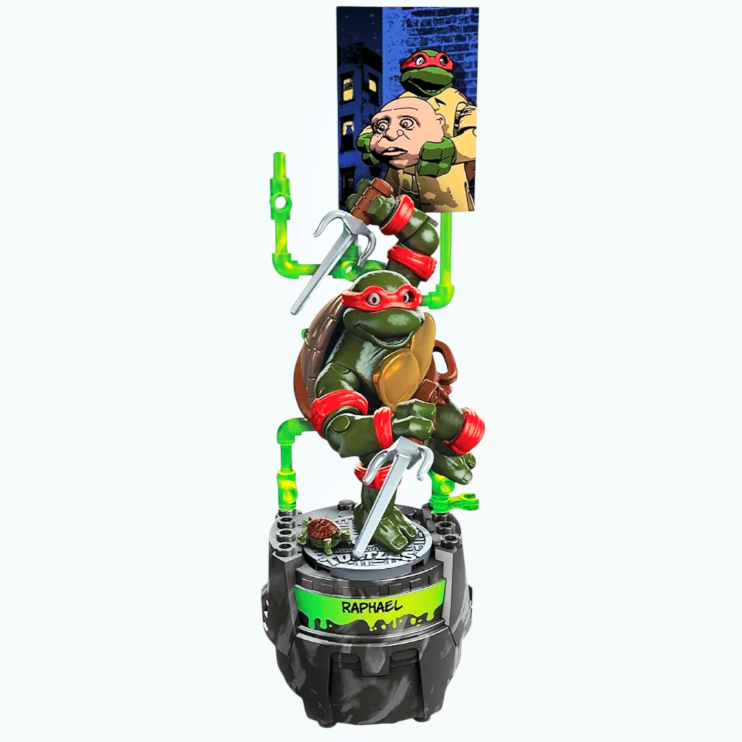 NIP *Mega Construx TMNT Classic Series "Raphael" Mutagen Canister
