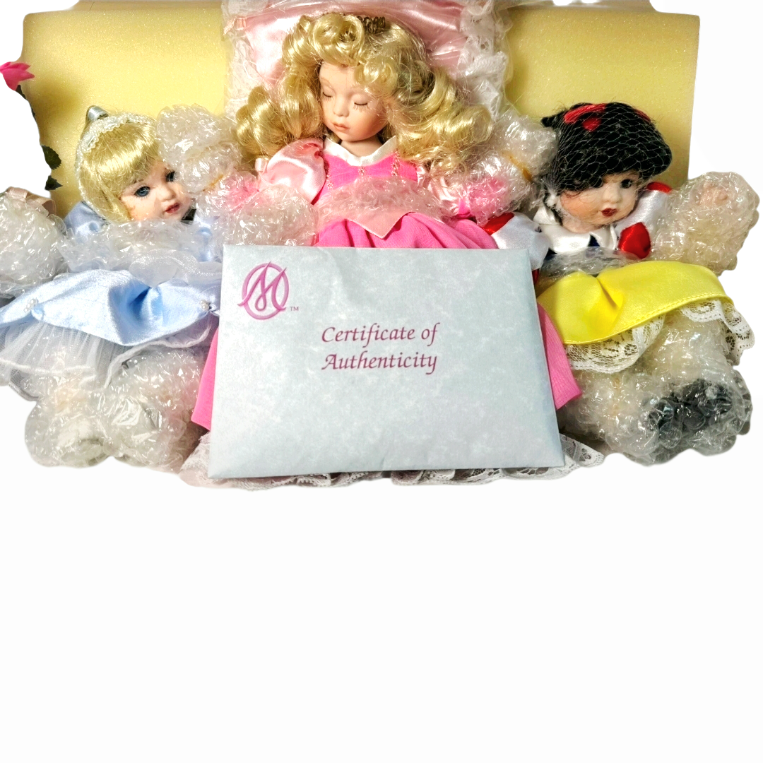 NIB *Marie Osmond Disney Tiny Tot Trio: Cinderella, Sleeping Beauty, Snow White