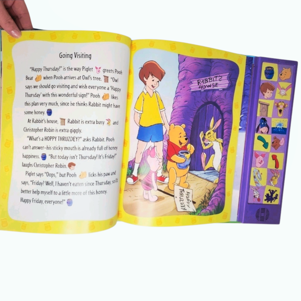 NEW *Pooh "Ten Stories From Hundred Acre Wood" (Play-A-Sound) Hardcover Book