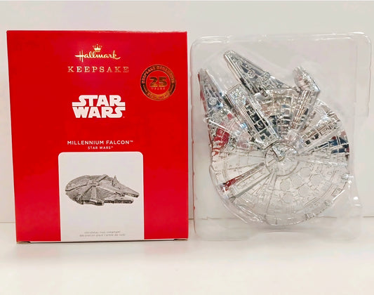 Hallmark Keepsake *2021 Star Wars Millennium Falcon Metal Ornament 25th Anniversary