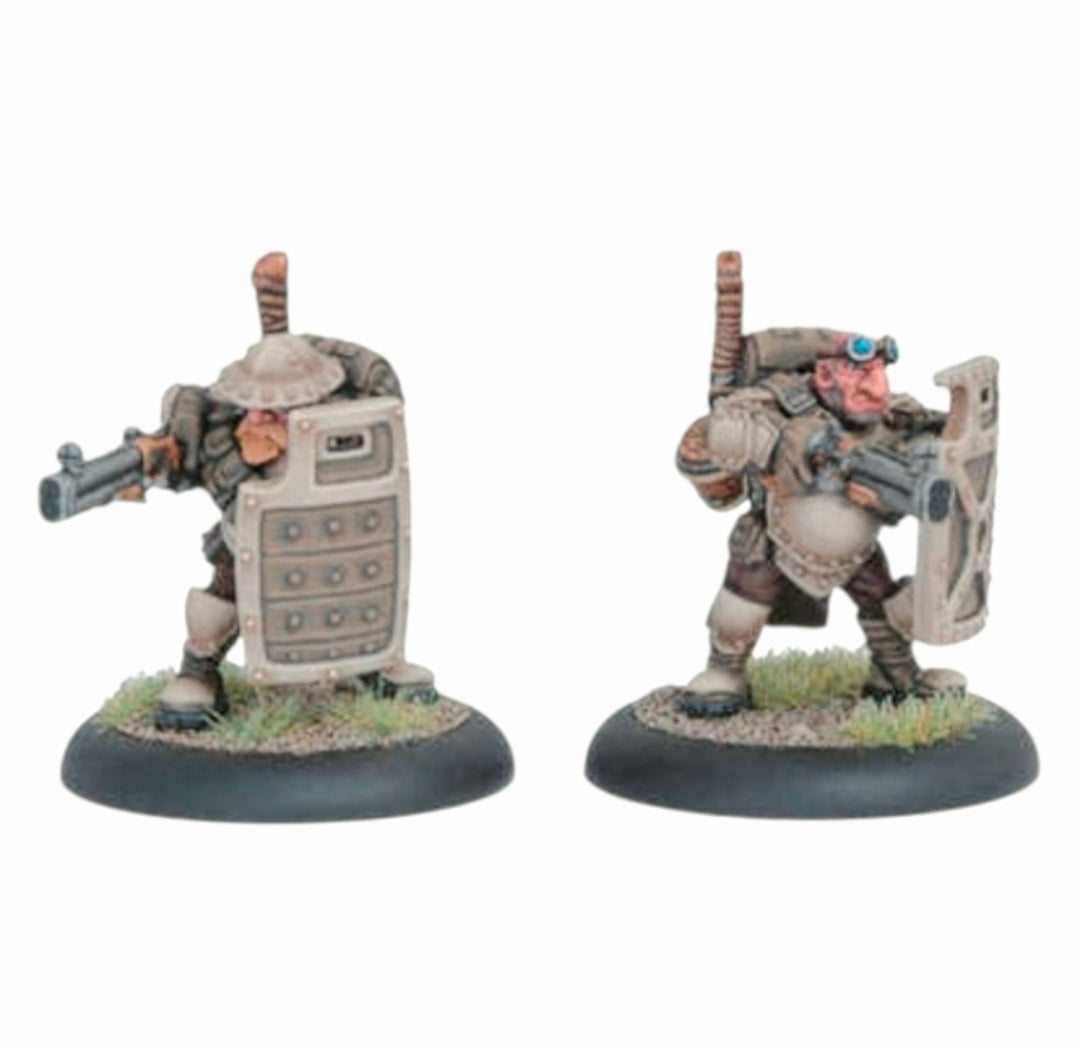 NIP *Warmachine: Hammerfall High Shield Gun Corps (2) Mercenary Troops Expac