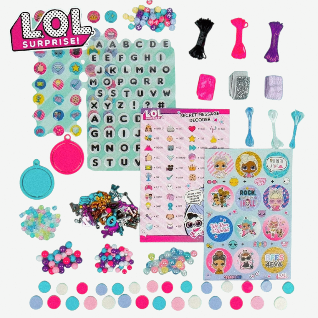 NIP *LOL Surprise! Secret Message Jewelry Kit (400pc) MGA Design Create Kids 5+