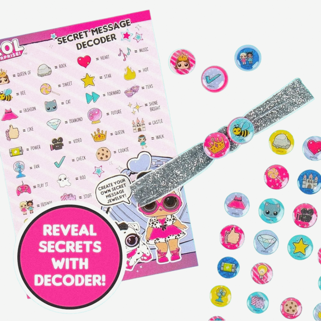 NIP *LOL Surprise! Secret Message Jewelry Kit (400pc) MGA Design Create Kids 5+
