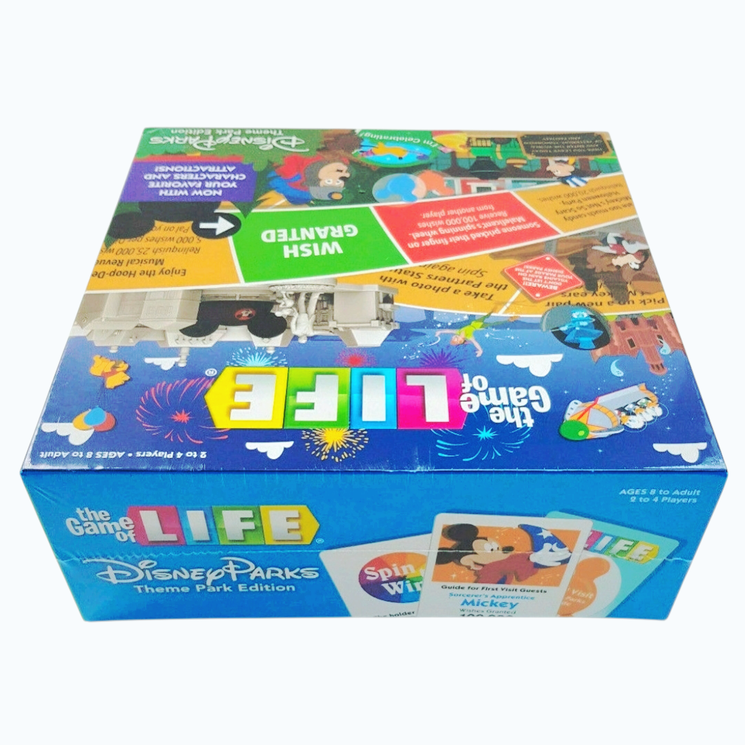 NIB *The Game of Life: Disney Parks Theme Park Edition Board Game (2-4 Players)