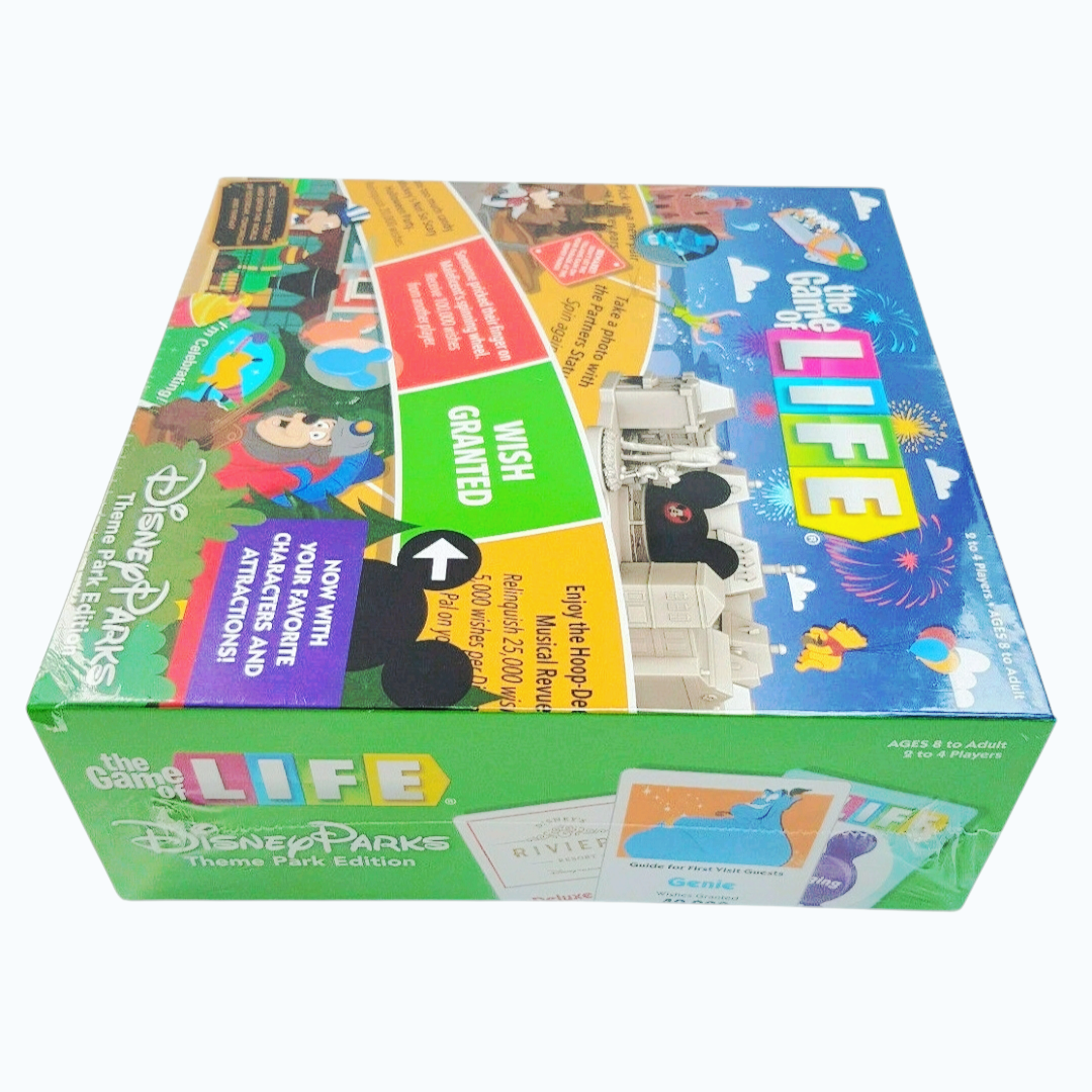 NIB *The Game of Life: Disney Parks Theme Park Edition Board Game (2-4 Players)