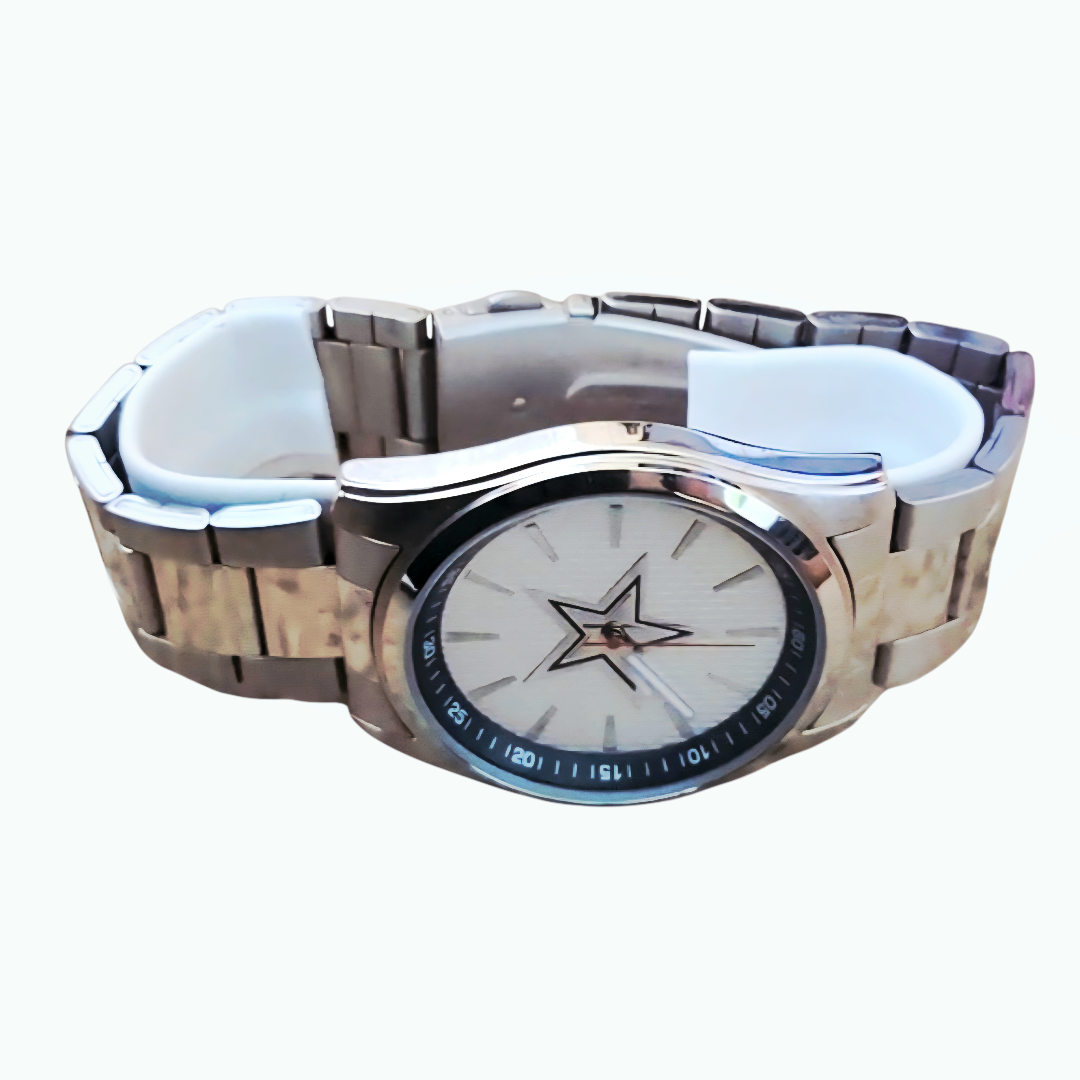 NEW *Dallas Cowboy Men's 3-Hand Analog Watch by Avon Dallas Logo in Padded Case