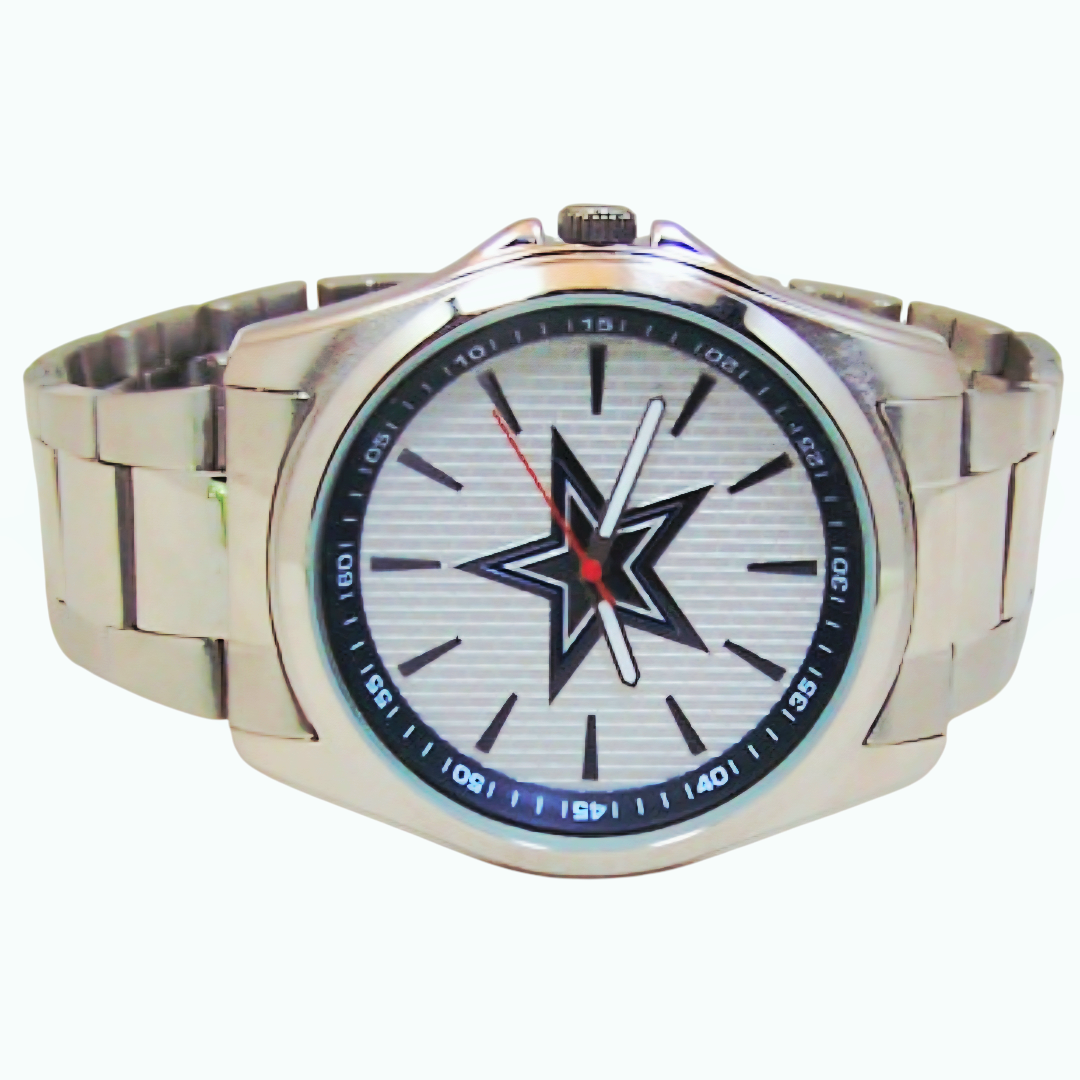 NEW *Dallas Cowboy Men's 3-Hand Analog Watch by Avon Dallas Logo in Padded Case