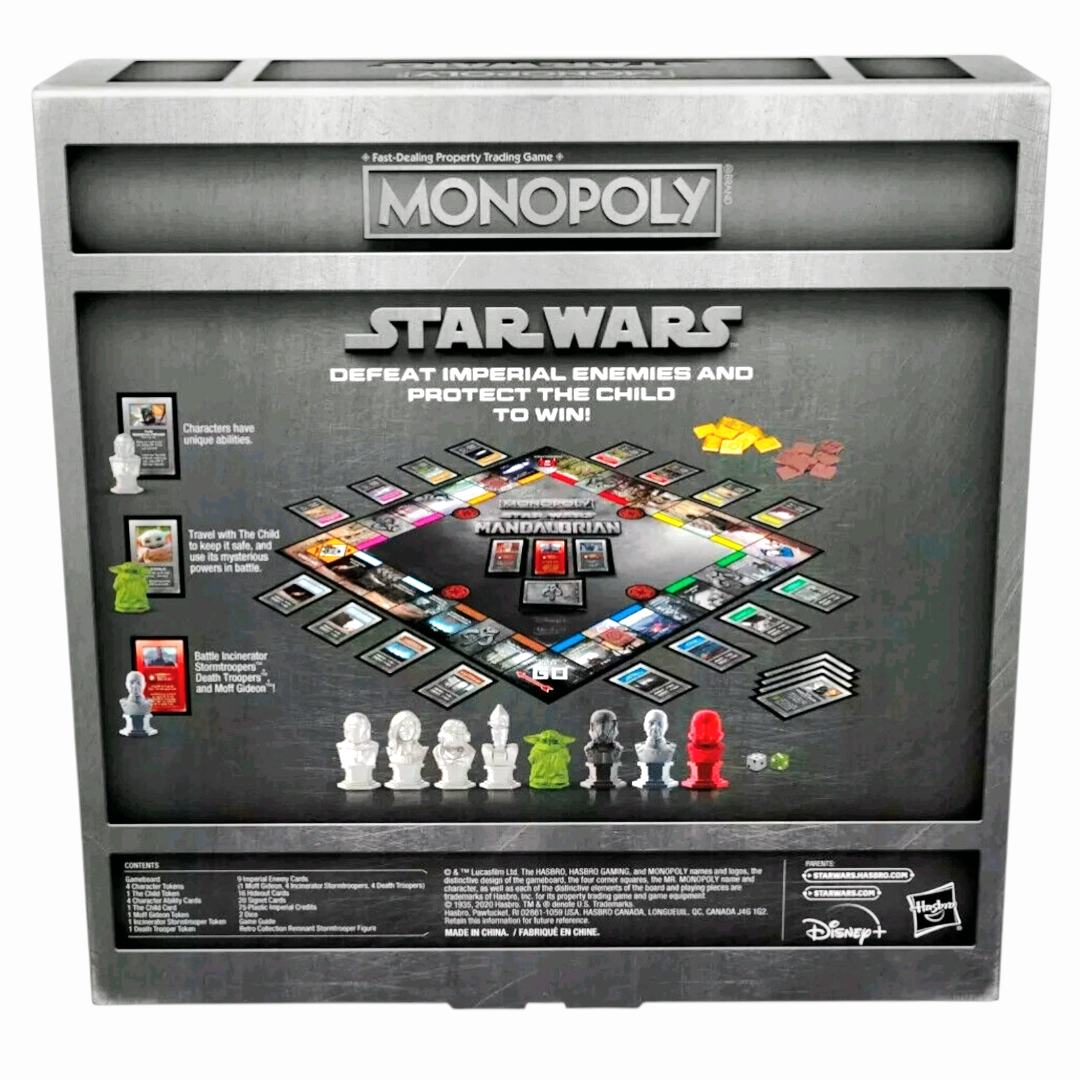 NIB *Monopoly: Star Wars The Mandalorian Collector's Edition w/ Retro StormTrooper Figure