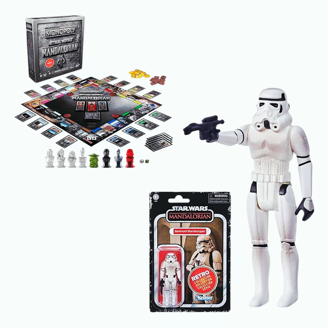 NIB *Monopoly: Star Wars The Mandalorian Collector's Edition w/ Retro StormTrooper Figure