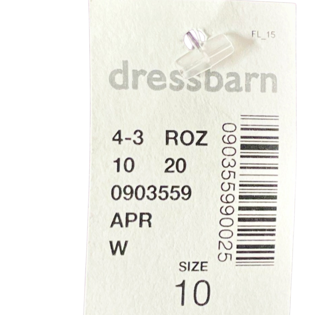 NWT *Roz & Ali Women's Purple Lightweight Open-Front Duster 3/4 Sleeves (Size 10)
