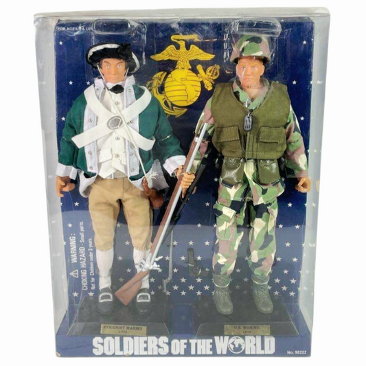 NIB *Soldiers of the World: 1775 Colonist Marine & 1975 US Marine Action Figures