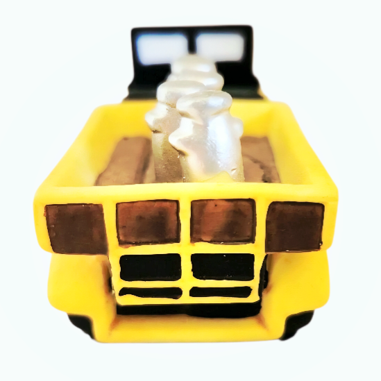 Department 56 Heritage Village Transport "City Dairy" Yellow Milk Truck (1988)