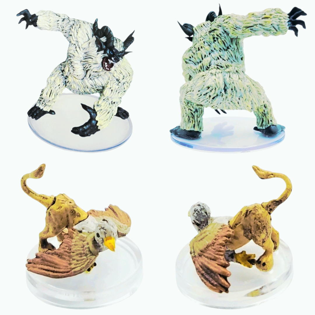 Dungeon & Dragon (14) Figurines Snowbound, Fangs & Talons, Mythic Odysseys, ++