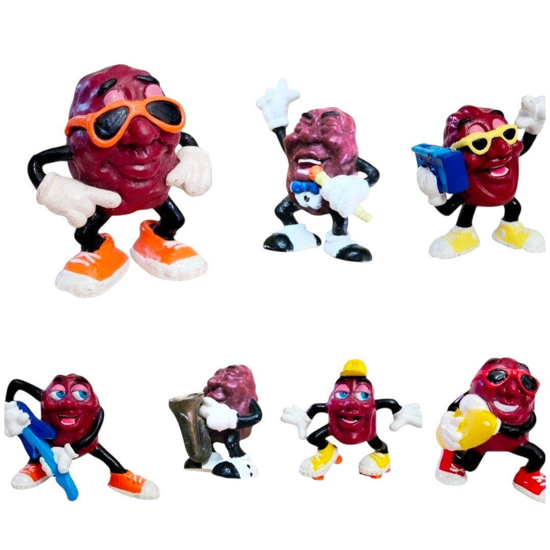 Lot of 7 *California Raisin Figures (1980s)