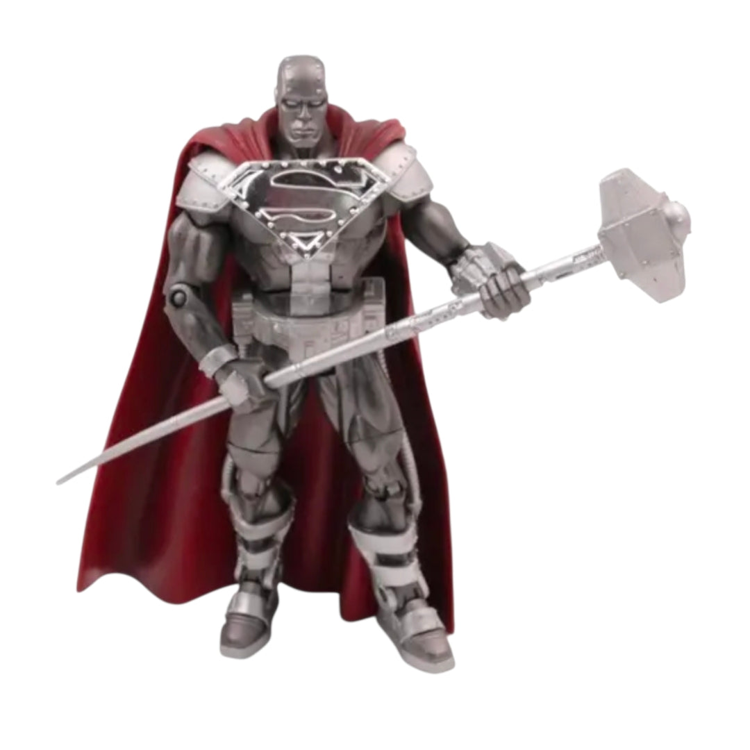 2007 *Mattel DC Super Heroes STEEL Action Figure 100% Complete Superman