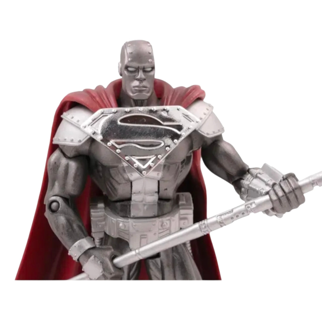 2007 *Mattel DC Super Heroes STEEL Action Figure 100% Complete Superman