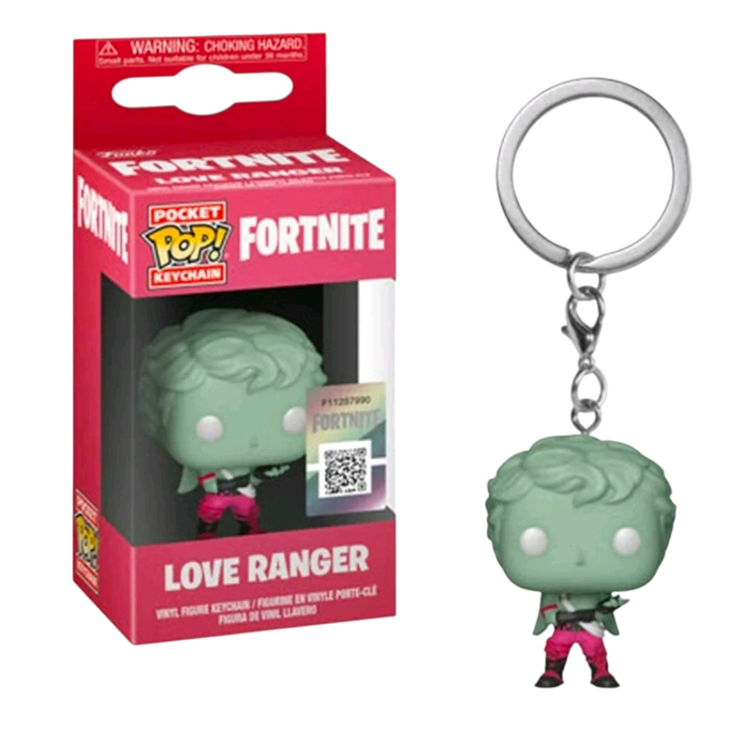 Funko Pocket Pop! Keychain: Fortnite - Love Ranger (1 New In Box & 1 without Box)