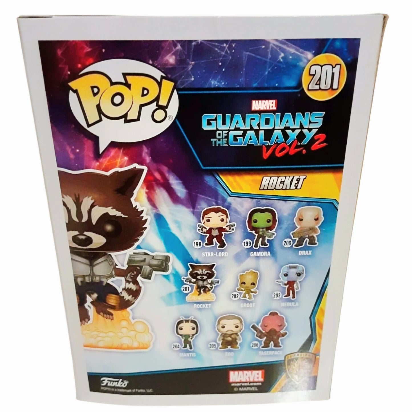 Guardians of the Galaxy Vol 2 Funko Pop Set - Rocket 201 and Taserface 206