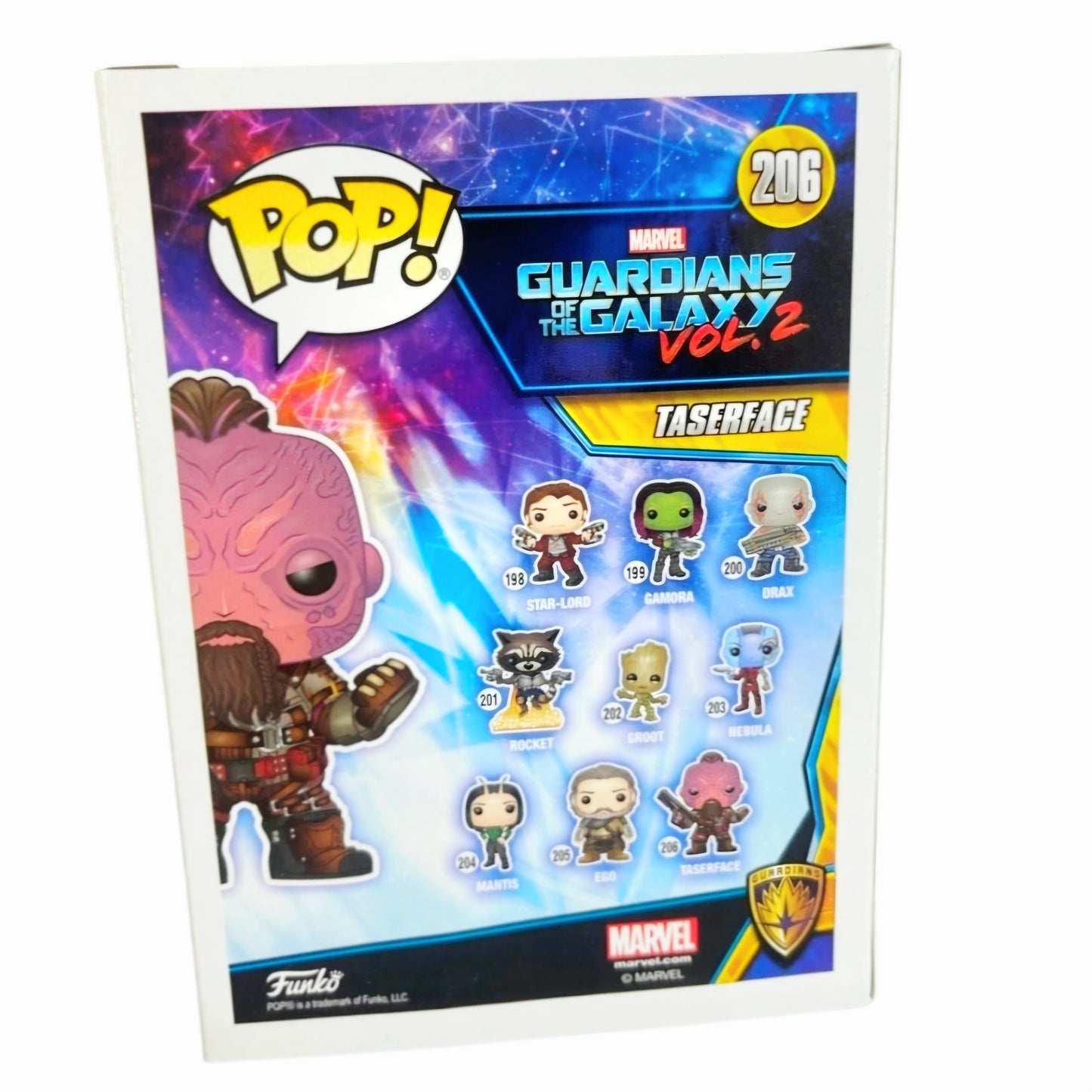 Guardians of the Galaxy Vol 2 Funko Pop Set - Rocket 201 and Taserface 206