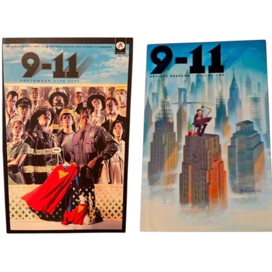 9-11: Artists Respond Volumes 1 & 2 Complete Set (DC Comics, 2002) - Bagged/Boarded