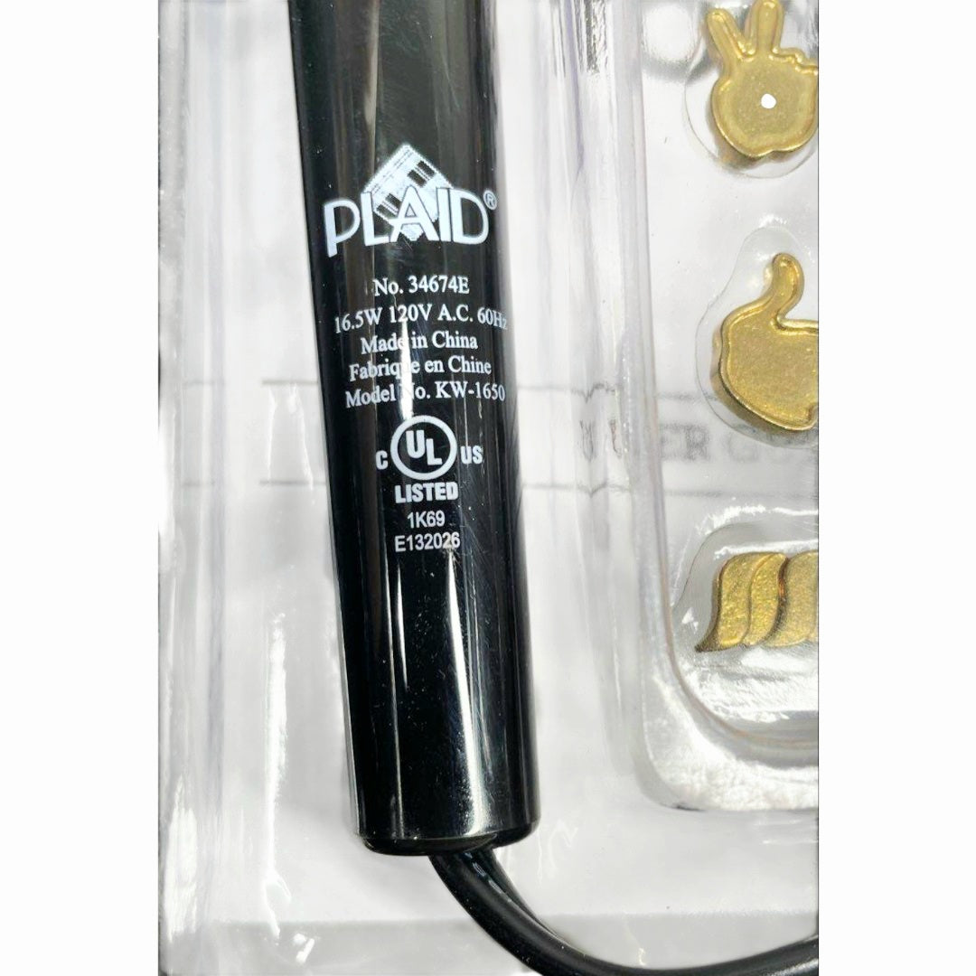Plaid Decorative Wood Burning Tool & Stencil Cutter Set - Model #KW-1650/ Item #34674E