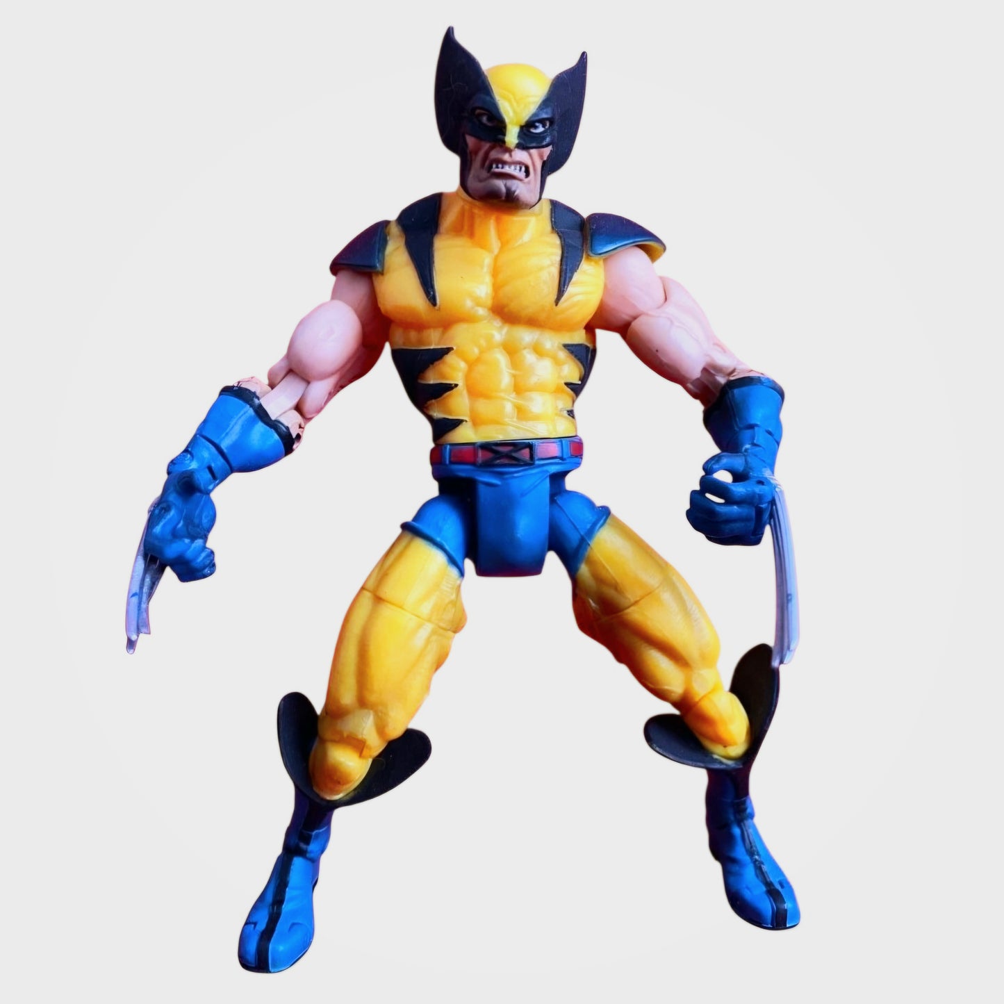 Vintage Toy Biz Marvel Legends 'WOLVERINE' Figure (2002) Yellow/Blue (Series 3)