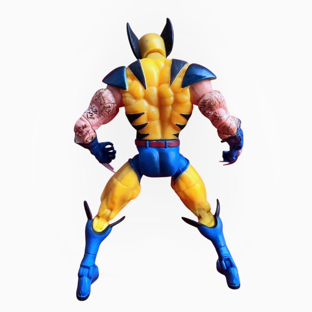 Vintage Toy Biz Marvel Legends 'WOLVERINE' Figure (2002) Yellow/Blue (Series 3)