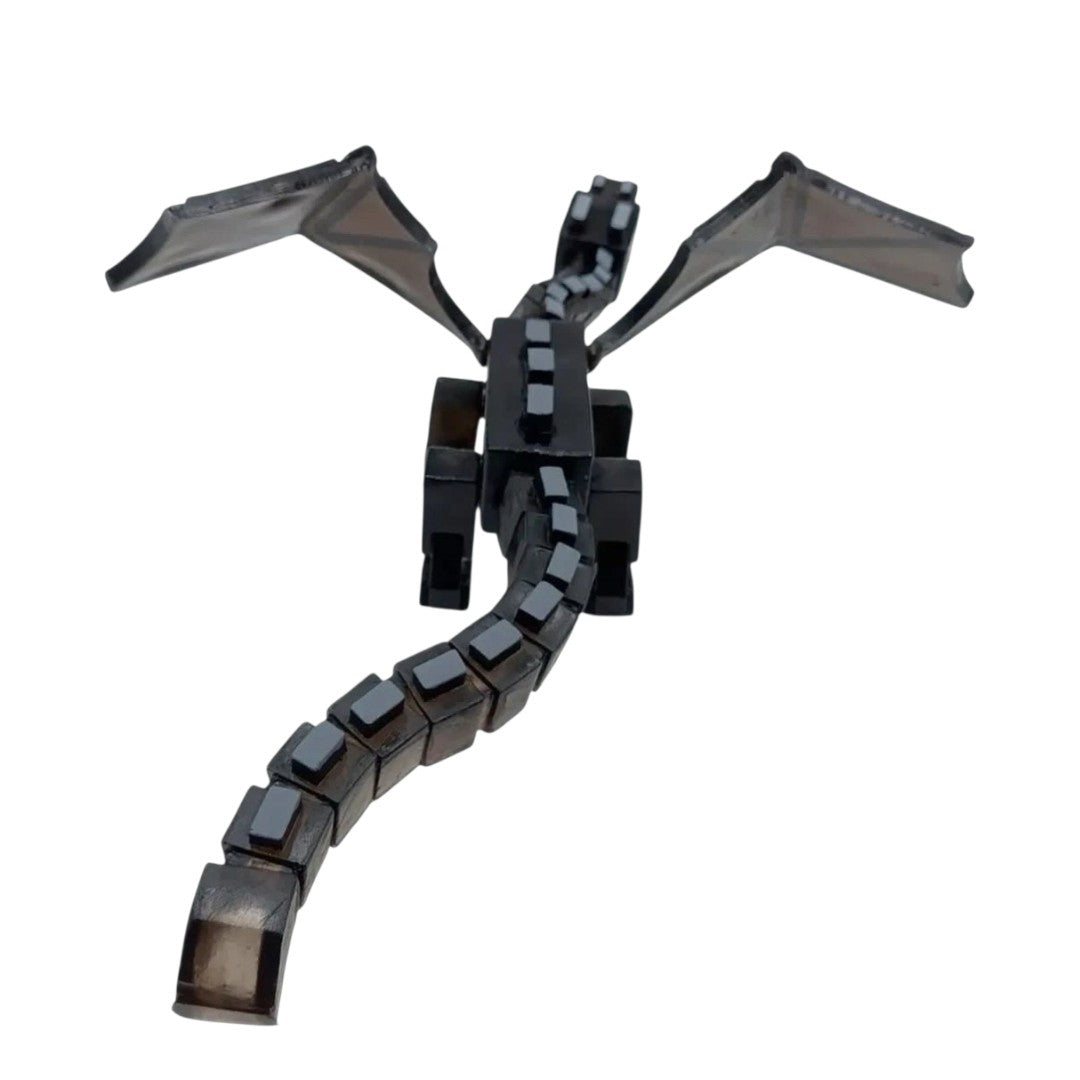 Minecraft Ultimate Ender Dragon 9" Action Figure Mattel Mojang Black/Silver