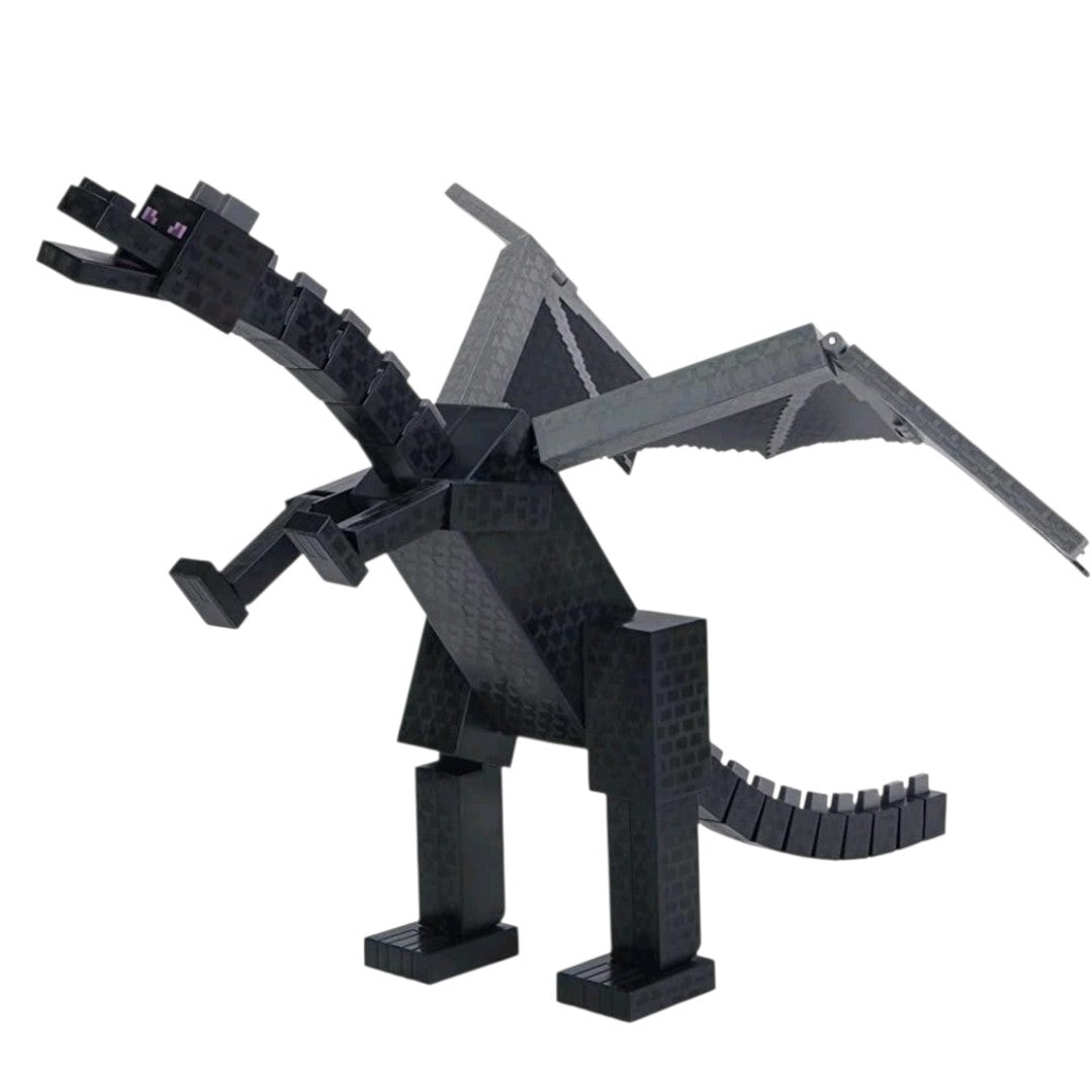 Minecraft Ultimate Ender Dragon 9" Action Figure Mattel Mojang Black/Silver