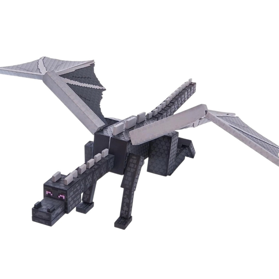 Minecraft Ultimate Ender Dragon 9" Action Figure Mattel Mojang Black/Silver