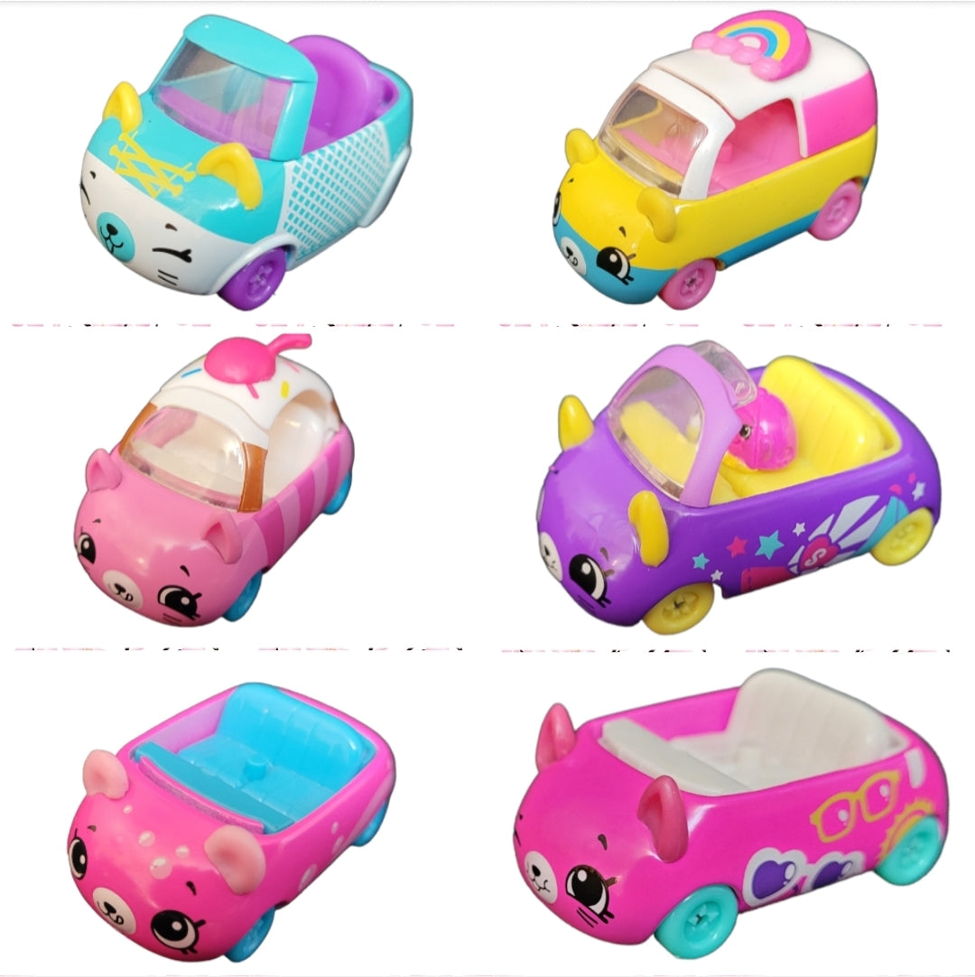 Six (6) *Shopkins Cutie Cars