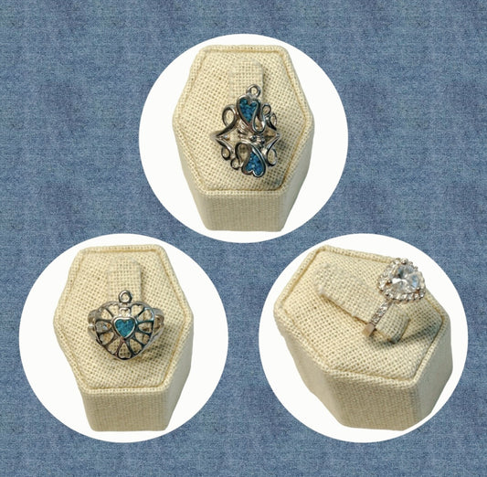 Three (3) *Beautiful Women's Ring Lot (sz 7)