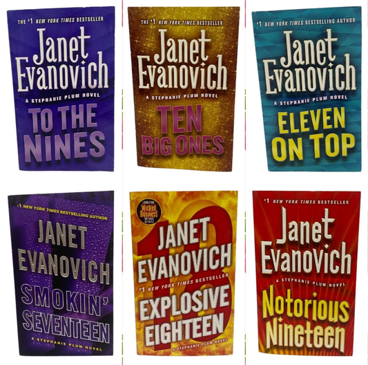 SIX *Janet Evanovich Plum Books #9-11,17-19