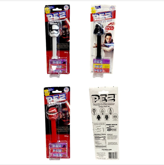 New *Star Wars Pez (StromTrooper, Kylo Ren, Darth Vader)