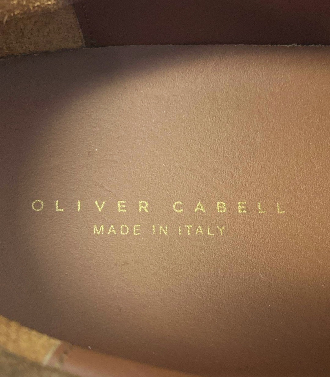 Men's Oliver Cabell Low 1 / Lion Ghost Leather Shoes + Bag (sz 11.5)